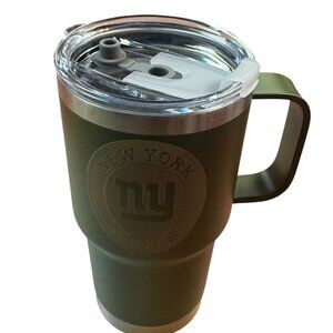 PREMIUM DESIGN: 20oz double-wall insulated travel mug in an army green powder-co